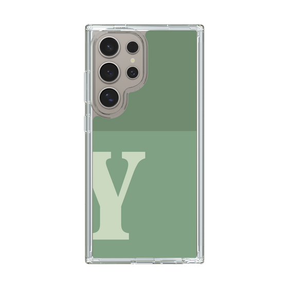 Slim Protection Case［ Original - initial two tone - Y green ］