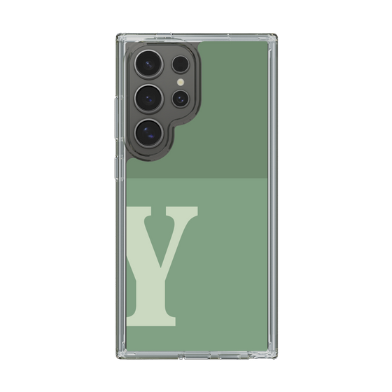 Slim Protection Case［ Original - initial two tone - Y green ］