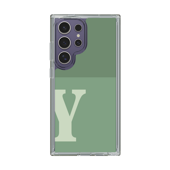 Slim Protection Case［ Original - initial two tone - Y green ］