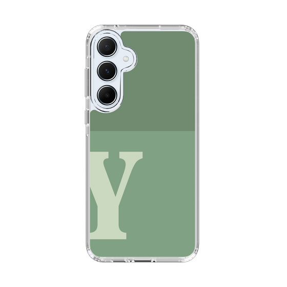 Slim Protection Case［ オリジナル - initial two tone - Y green ］