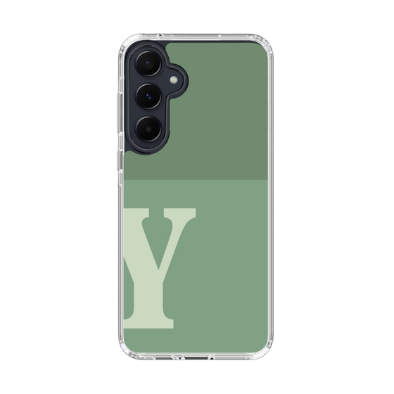 Slim Protection Case［ オリジナル - initial two tone - Y green ］