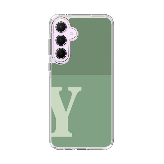 Slim Protection Case［ オリジナル - initial two tone - Y green ］
