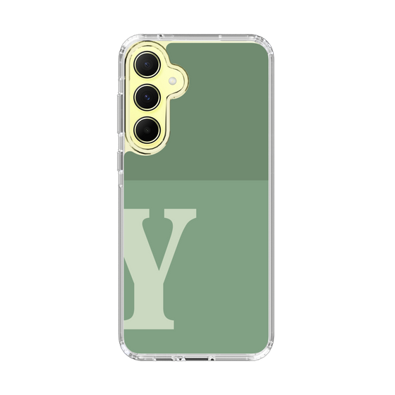 Slim Protection Case［ オリジナル - initial two tone - Y green ］