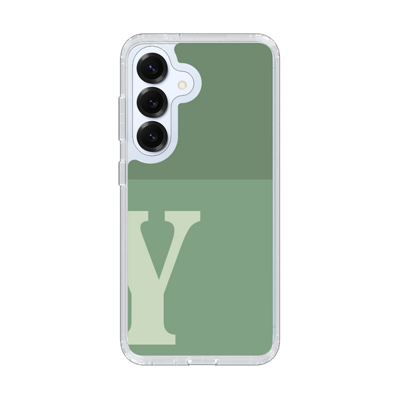 Slim Protection Case［ Original - initial two tone - Y green ］