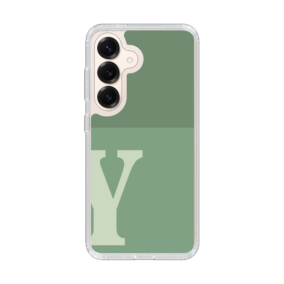 Slim Protection Case［ Original - initial two tone - Y green ］
