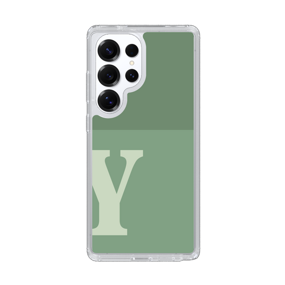 Slim Protection Case［ Original - initial two tone - Y green ］