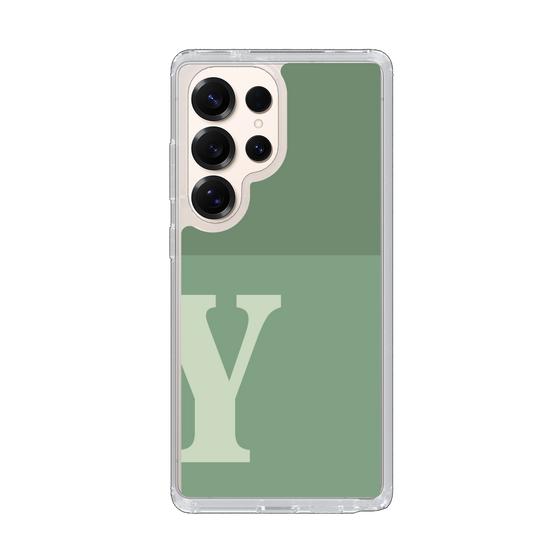 Slim Protection Case［ Original - initial two tone - Y green ］