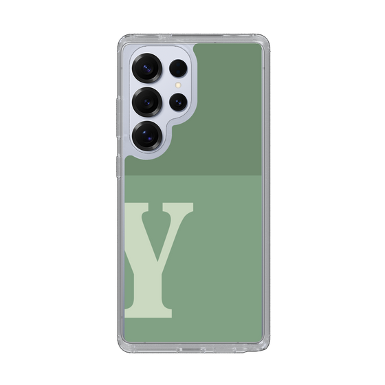 Slim Protection Case［ Original - initial two tone - Y green ］