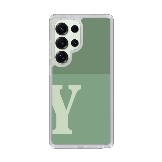 Slim Protection Case［ Original - initial two tone - Y green ］