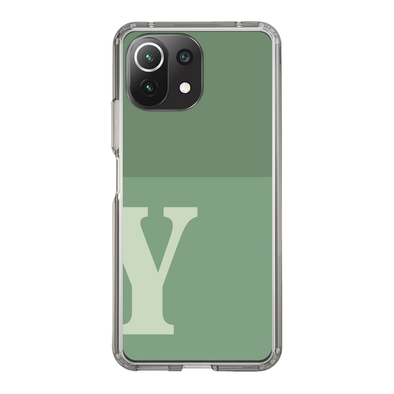 Slim Protection Case［ Original - initial two tone - Y green ］