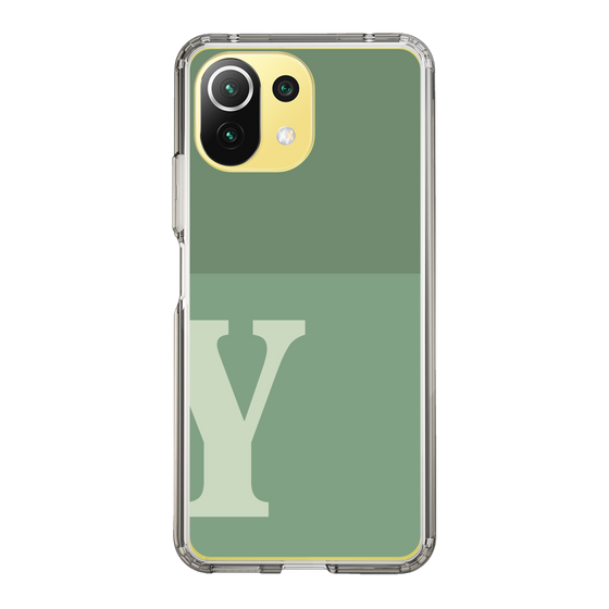 Slim Protection Case［ Original - initial two tone - Y green ］