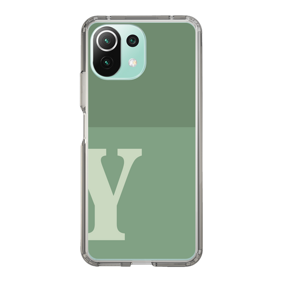 Slim Protection Case［ Original - initial two tone - Y green ］