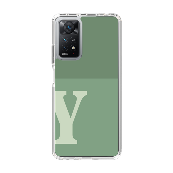 Slim Protection Case［ Original - initial two tone - Y green ］