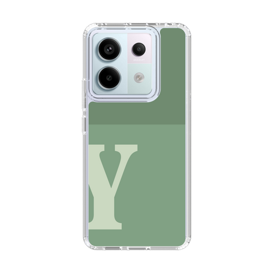 Slim Protection Case［ Original - initial two tone - Y green ］