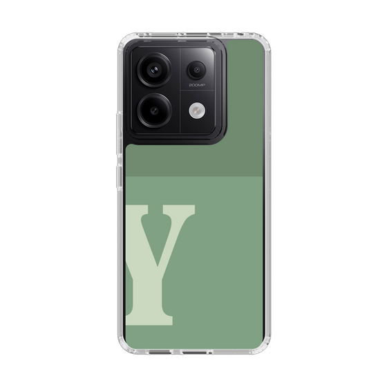 Slim Protection Case［ Original - initial two tone - Y green ］