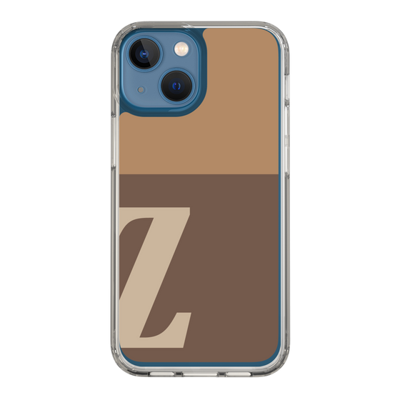 Slim Protection Case［ Original - initial two tone - Z brown ］