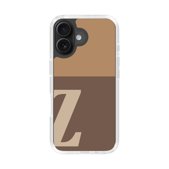 Slim Protection Case［ オリジナル - initial two tone - Z brown ］