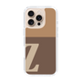Slim Protection Case［ オリジナル - initial two tone - Z brown ］