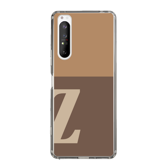 Slim Protection Case［ Original - initial two tone - Z brown ］