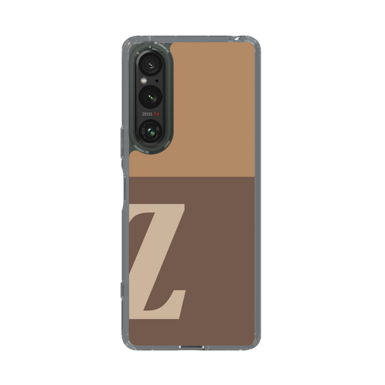 Slim Protection Case［ Original - initial two tone - Z brown ］