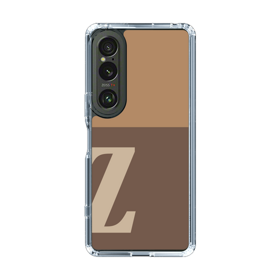 Slim Protection Case［ Original - initial two tone - Z brown ］