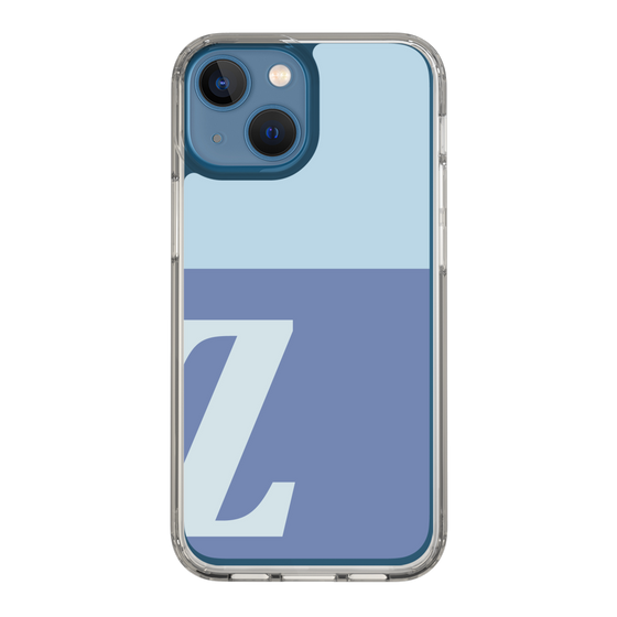 Slim Protection Case［ Original - initial two tone - Z blue ］