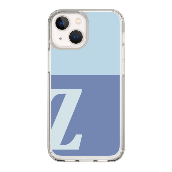 Slim Protection Case［ Original - initial two tone - Z blue ］