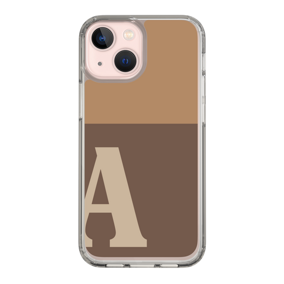 Slim Protection Case［ Original - initial two tone - A brown ］