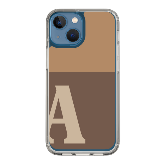 Slim Protection Case［ Original - initial two tone - A brown ］