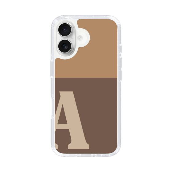 Slim Protection Case［ オリジナル - initial two tone - A brown ］