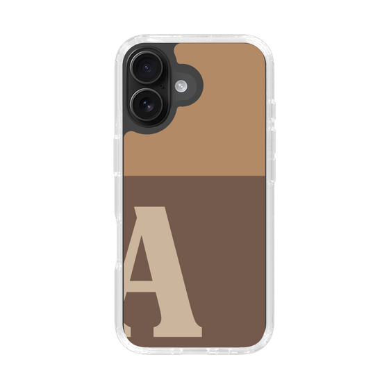 Slim Protection Case［ オリジナル - initial two tone - A brown ］