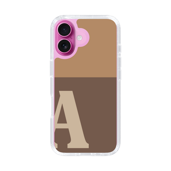 Slim Protection Case［ オリジナル - initial two tone - A brown ］