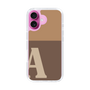 Slim Protection Case［ オリジナル - initial two tone - A brown ］