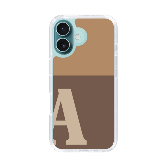 Slim Protection Case［ オリジナル - initial two tone - A brown ］