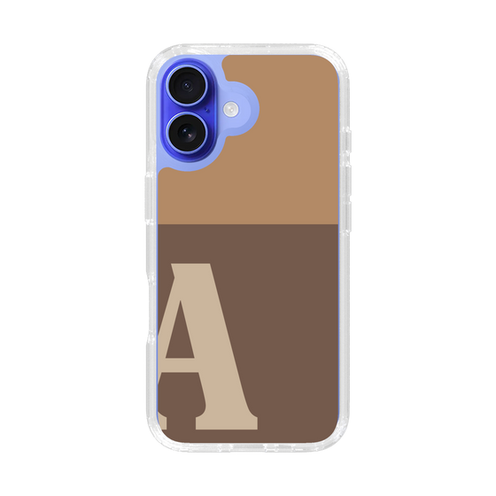 Slim Protection Case［ オリジナル - initial two tone - A brown ］