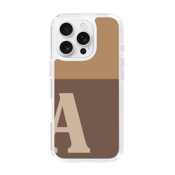 Slim Protection Case［ オリジナル - initial two tone - A brown ］