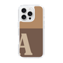 Slim Protection Case［ オリジナル - initial two tone - A brown ］