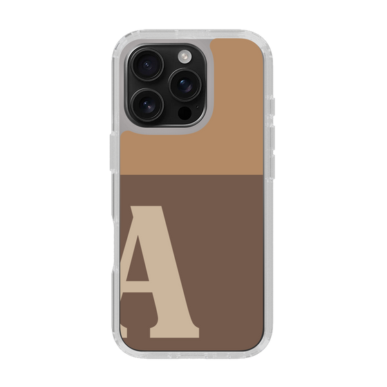 Slim Protection Case［ オリジナル - initial two tone - A brown ］