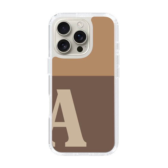 Slim Protection Case［ オリジナル - initial two tone - A brown ］