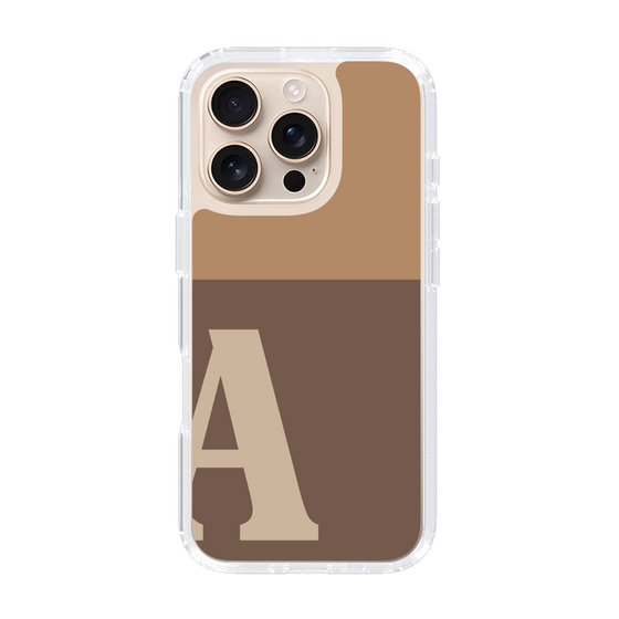 Slim Protection Case［ オリジナル - initial two tone - A brown ］