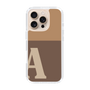 Slim Protection Case［ オリジナル - initial two tone - A brown ］