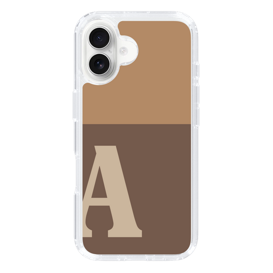 Slim Protection Case［ オリジナル - initial two tone - A brown ］