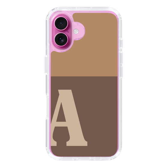 Slim Protection Case［ オリジナル - initial two tone - A brown ］