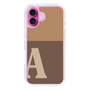 Slim Protection Case［ オリジナル - initial two tone - A brown ］