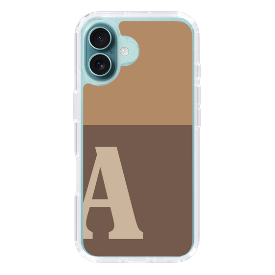 Slim Protection Case［ オリジナル - initial two tone - A brown ］