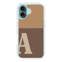 Slim Protection Case［ オリジナル - initial two tone - A brown ］