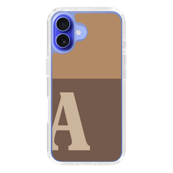 Slim Protection Case［ オリジナル - initial two tone - A brown ］