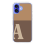 Slim Protection Case［ オリジナル - initial two tone - A brown ］