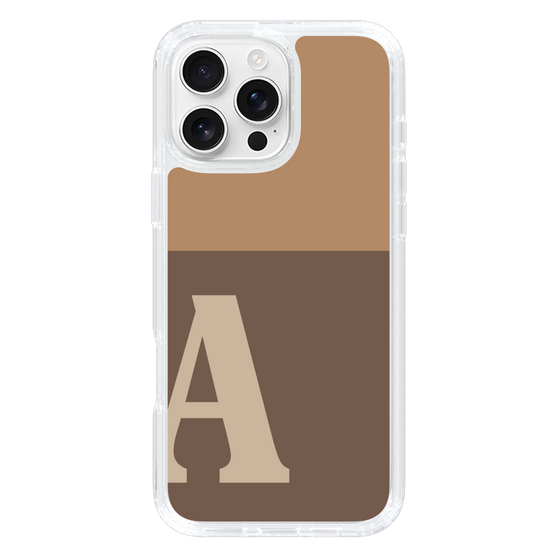 Slim Protection Case［ オリジナル - initial two tone - A brown ］