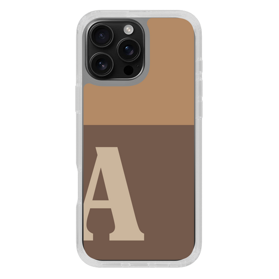 Slim Protection Case［ オリジナル - initial two tone - A brown ］